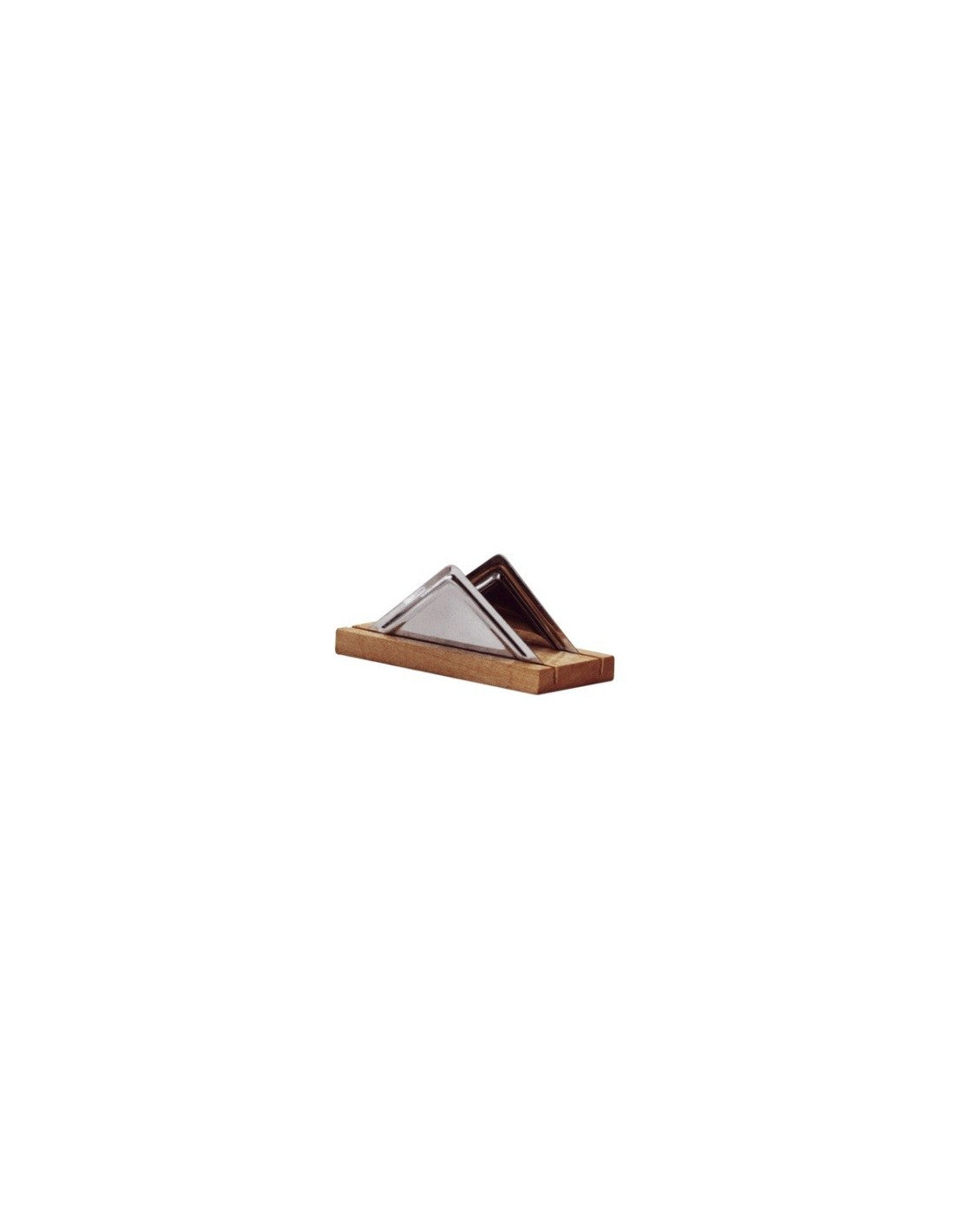 Servilletero Triangular Base Madera - 430