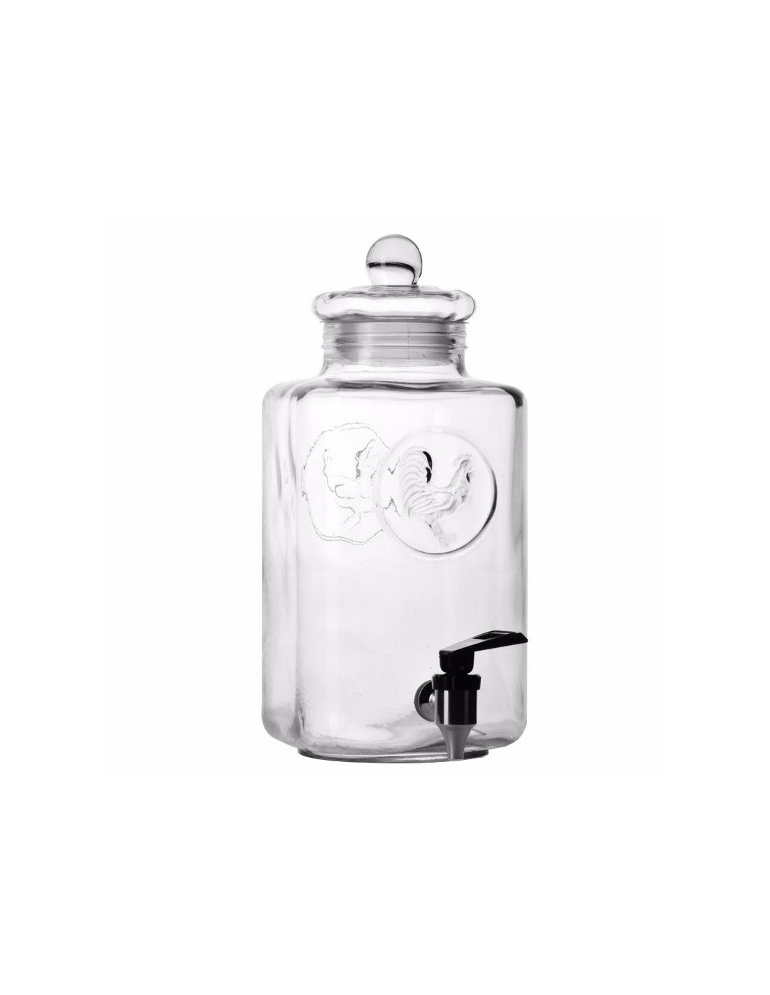 Frasco Vidrio De 7 Lts C/canilla De Acero