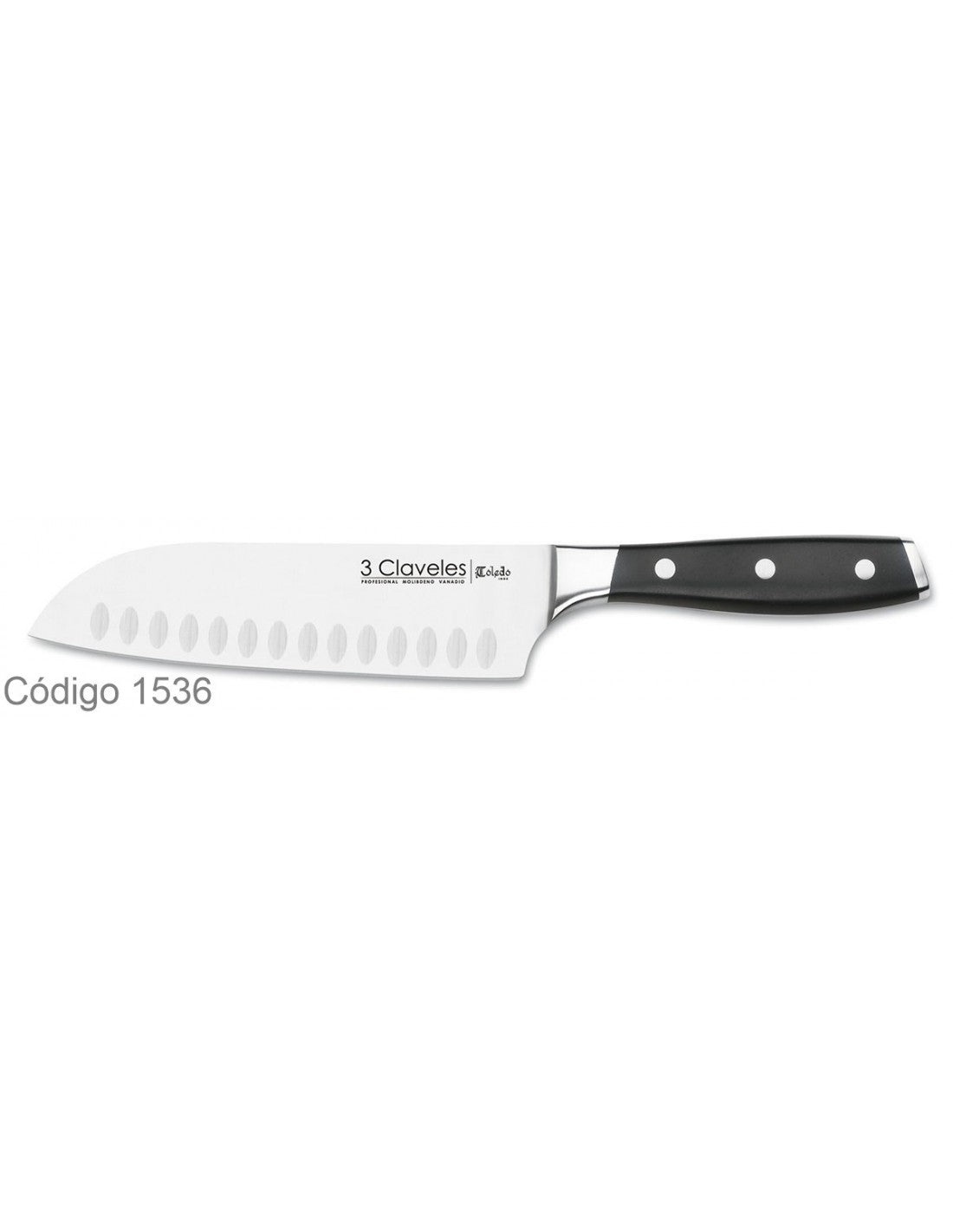Cuchillo Toledo Forjado De 18 Cm  Santoku