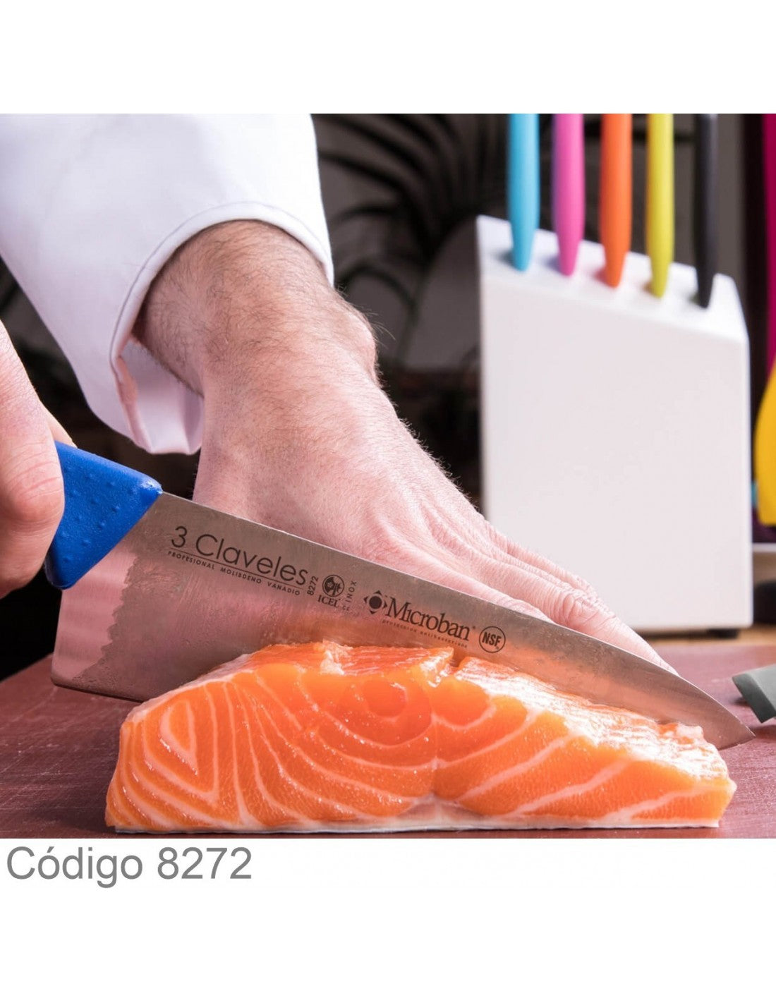 Cuchilla Cocinero De 20 Cm Proflex Azul