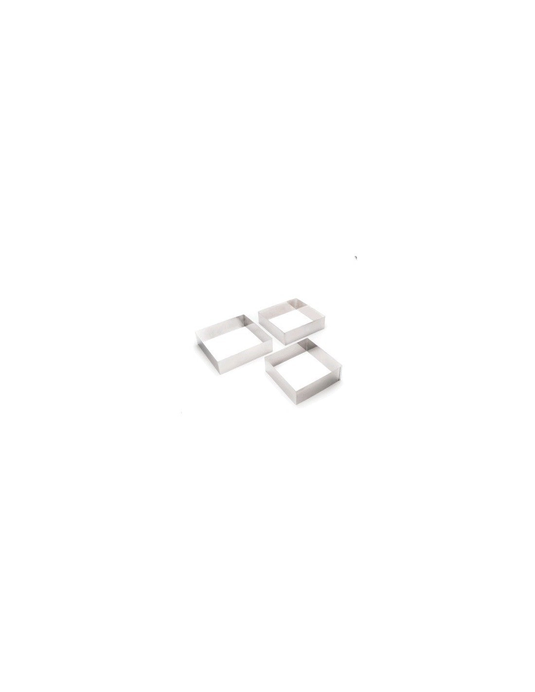 Aro Cuadrado De 22x22x6 Cm Acero Inox