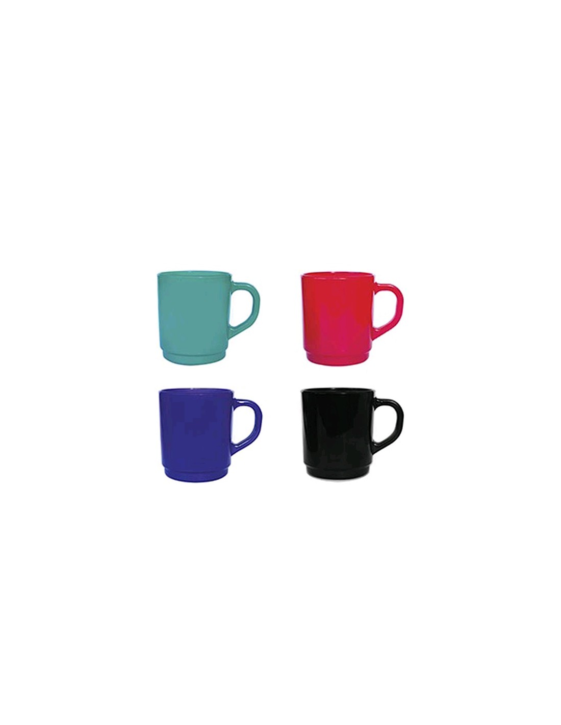 Jarro Mug Vidrio De 265 Ml Color Durax