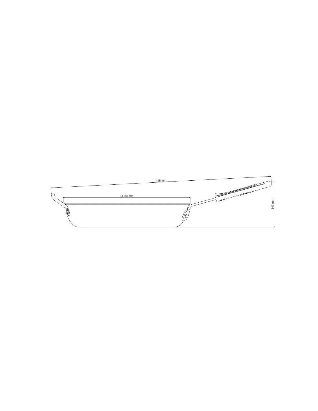 Sarten Teflon De 36 Cm M/planchuela Remachado