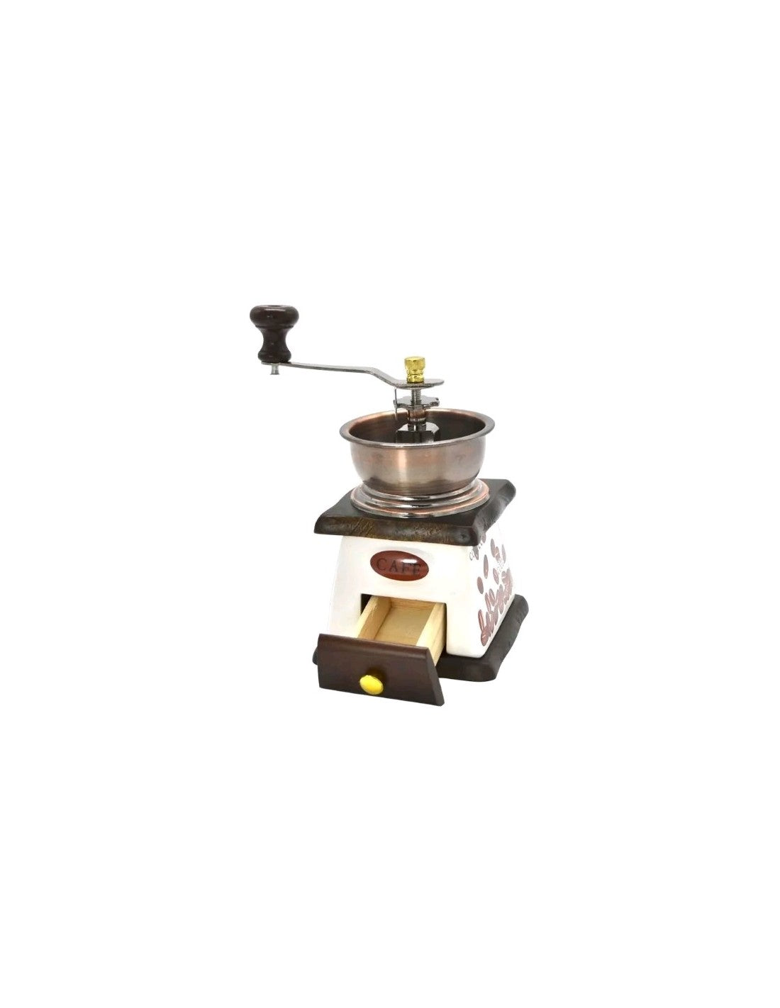 Molinillo De Cafe Manual Base Porcelana
