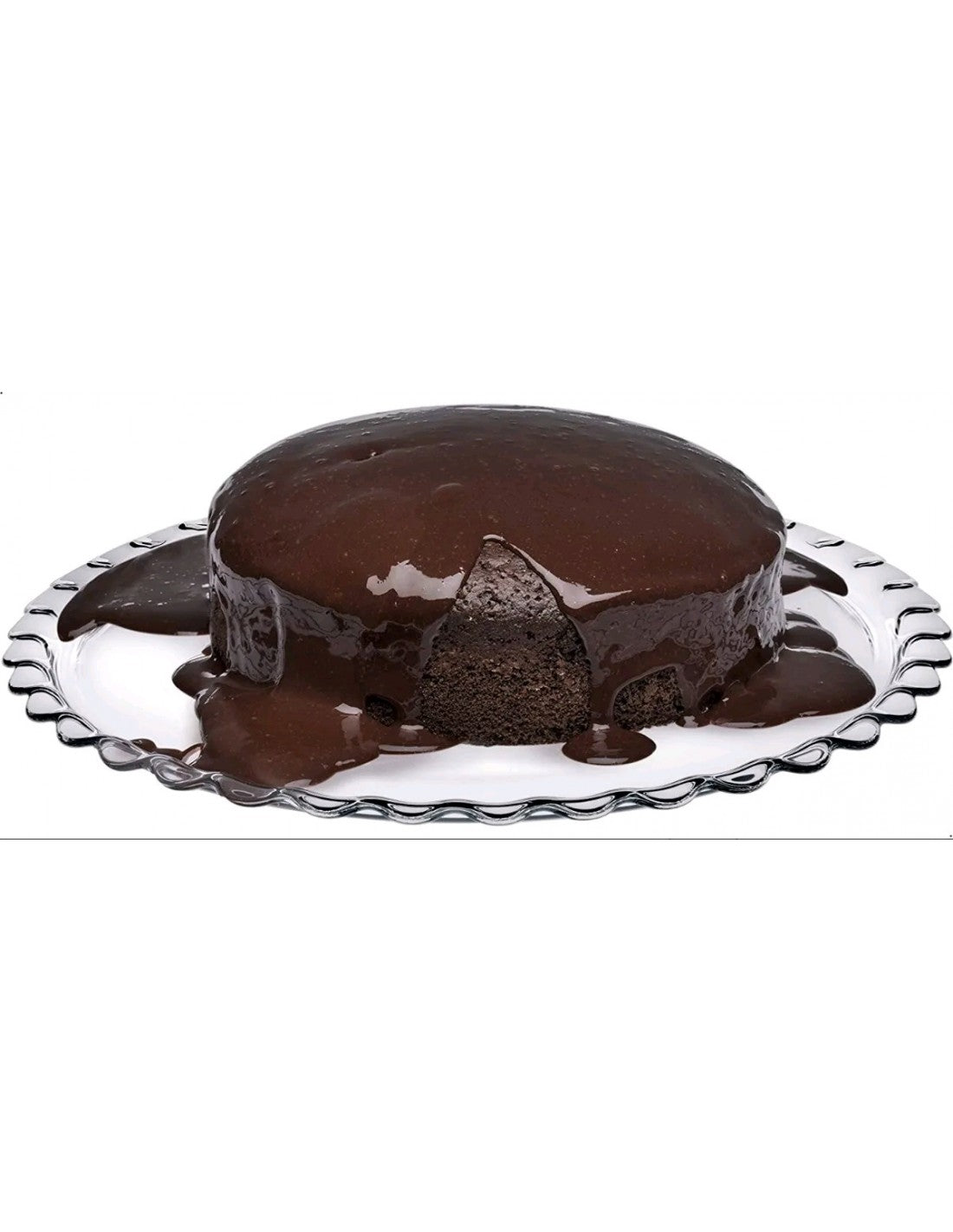 Posa Torta Plato Vidrio De 32 Cm