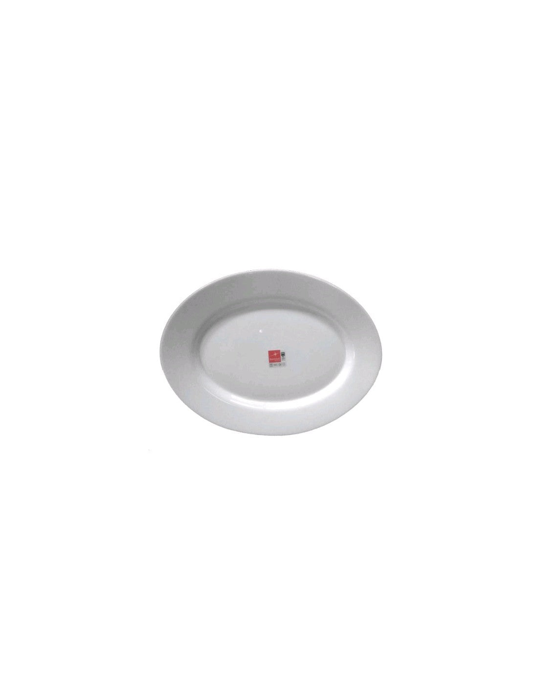 Fuente Oval De 30 Cm Vidrio Blanco Profesional Performa