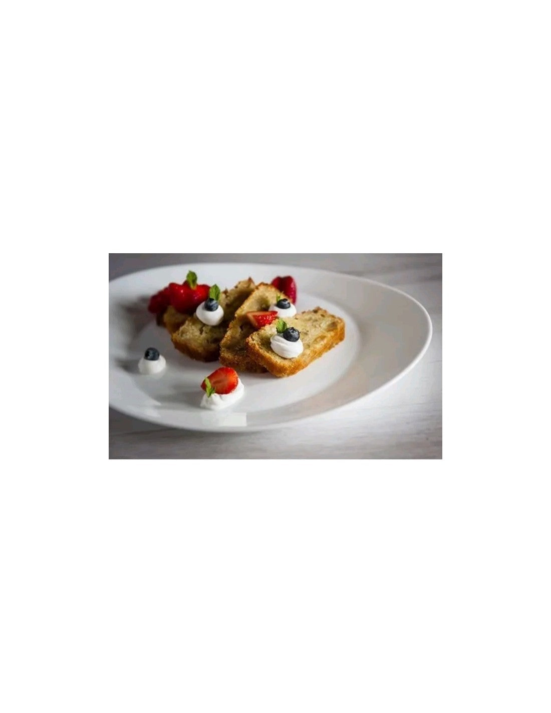 Fuente Oval De 32 X 26 Cm Vidrio Blanco Ronda Steak