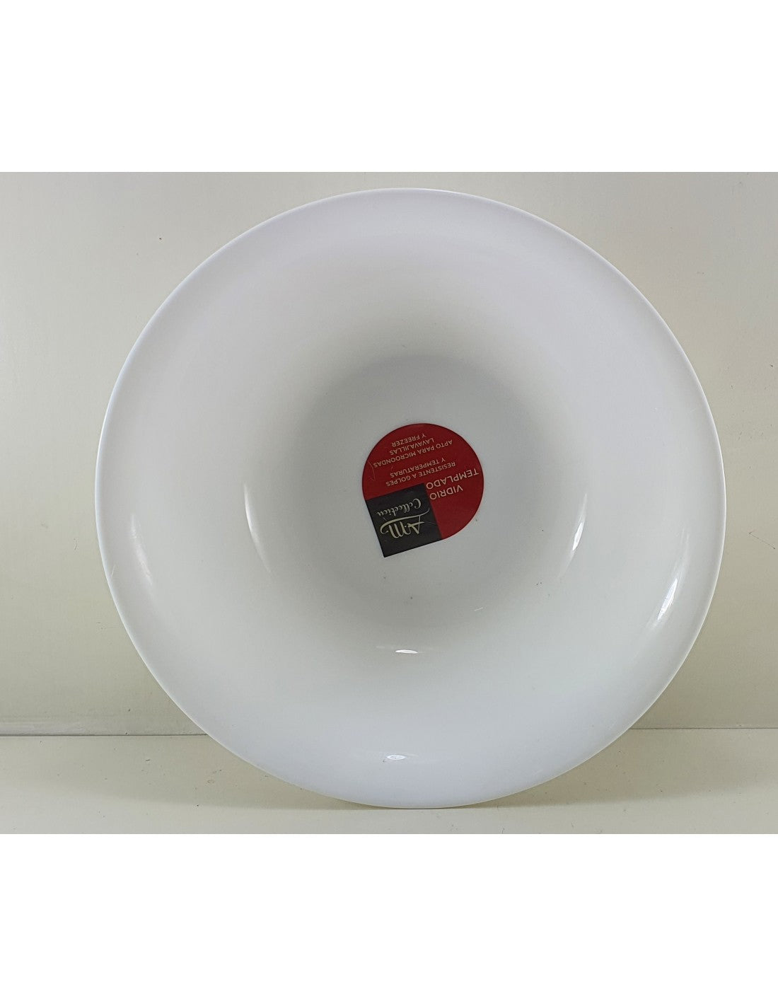 Ensaladera Vidrio Blanco De 22,5 Cm - Pbw90