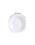 Plato Cuadrado Hondo Vidrio De 22,5 Cm - Nfsp90