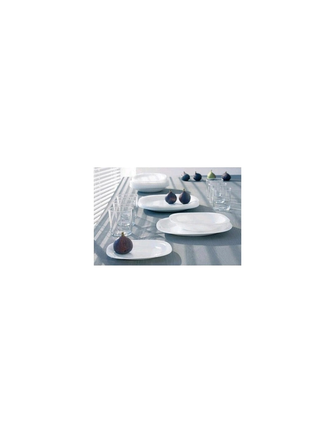 Plato Cuadrado Playo Vidrio De 26,5 Cm - Nfp100