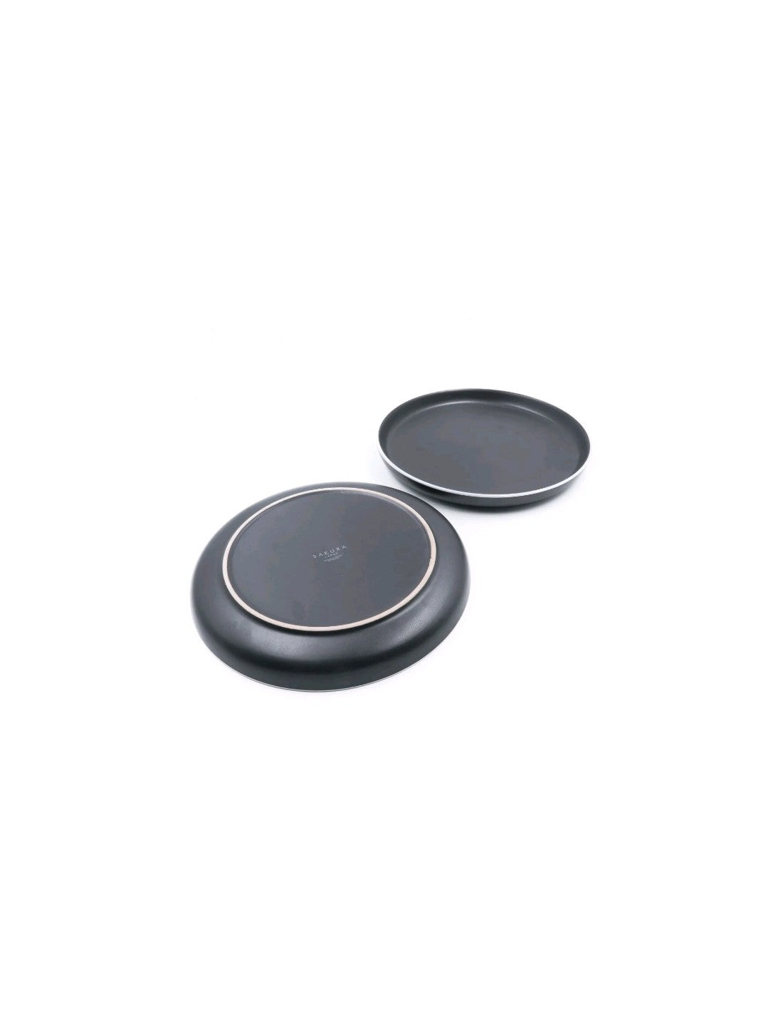 Plato Sakura Postre 19,5 Cm Porcelana Negro