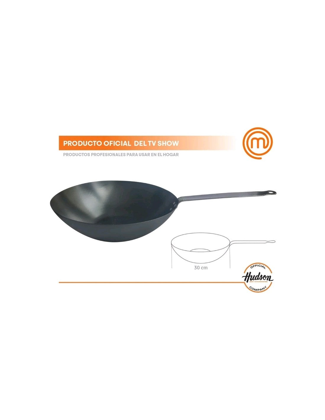 Wok Teflon De 30 Cm M/acero
