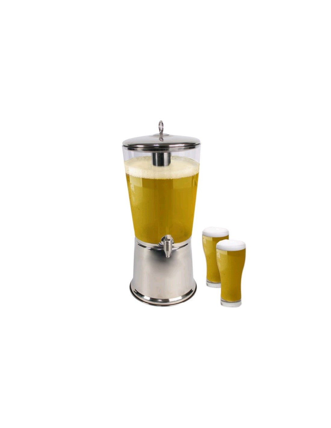 Dispenser Cerveza O Jugo De 8 Lts En Acero Inoxidable