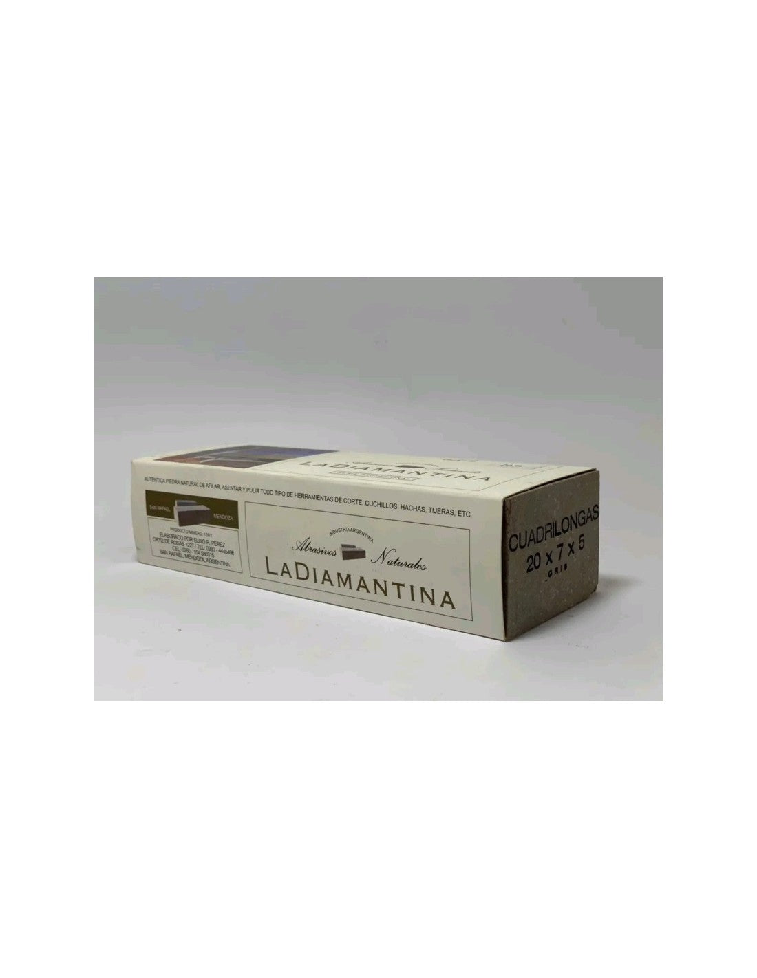 Piedra De Afilar Cuadrilonga De 20x7x5 Cm Gris