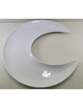 Plato Media Luna Porcelana De 28 Cm
