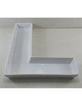 Plato Porcelana En l De 26 X 20 Cm
