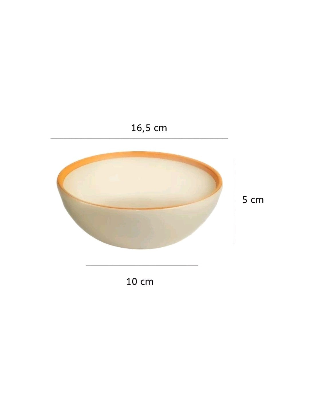 Bowl Ceramica De 16,5 Cm Filo Terra Grueso