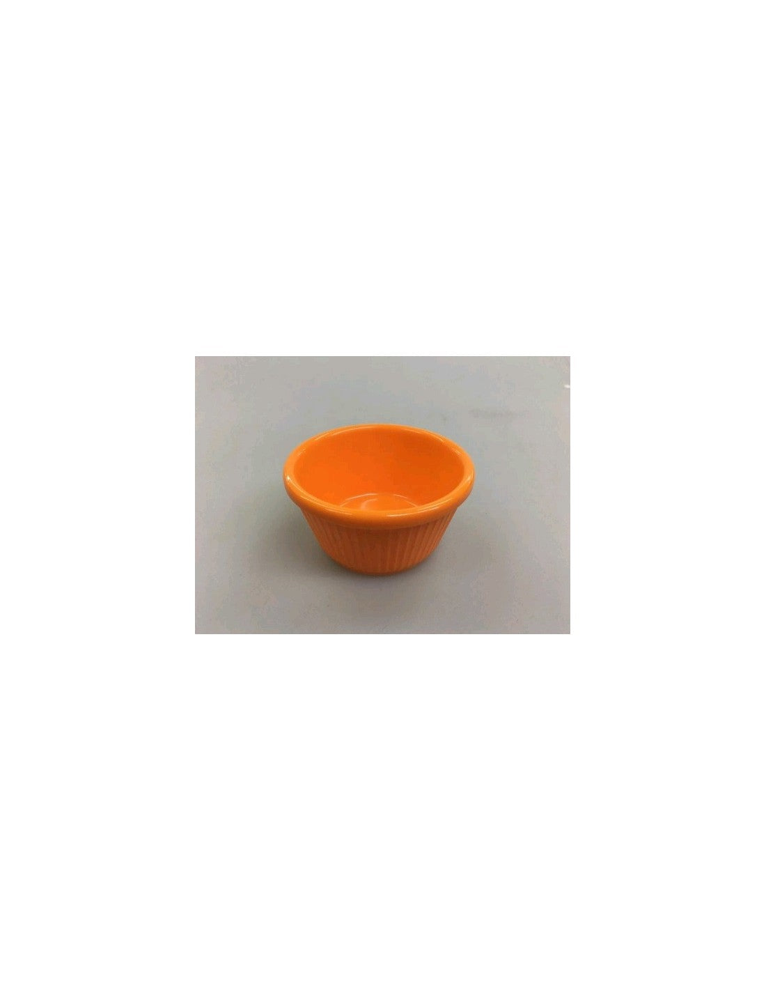 Cazuela Melamina Conica 7 X 4 Naranja Rayada