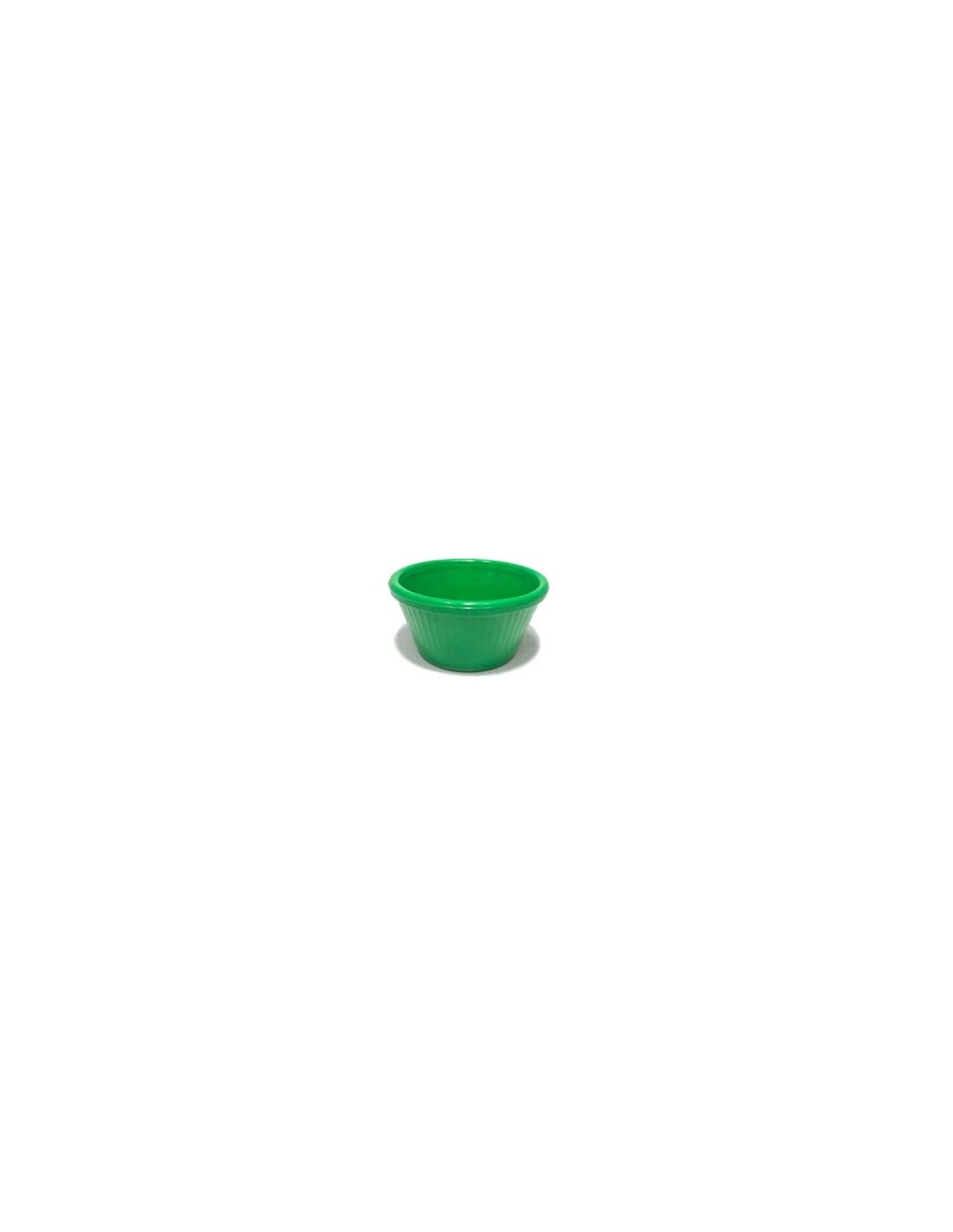 Cazuela Melamina Conica 7 X 4 Verde Rayada