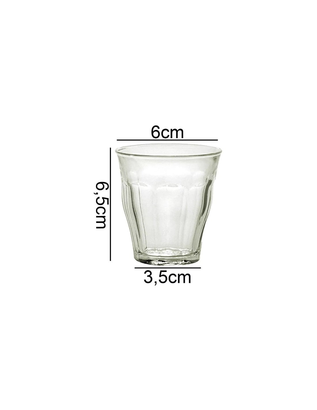 Vaso Soda Vidrio De 6 Cm