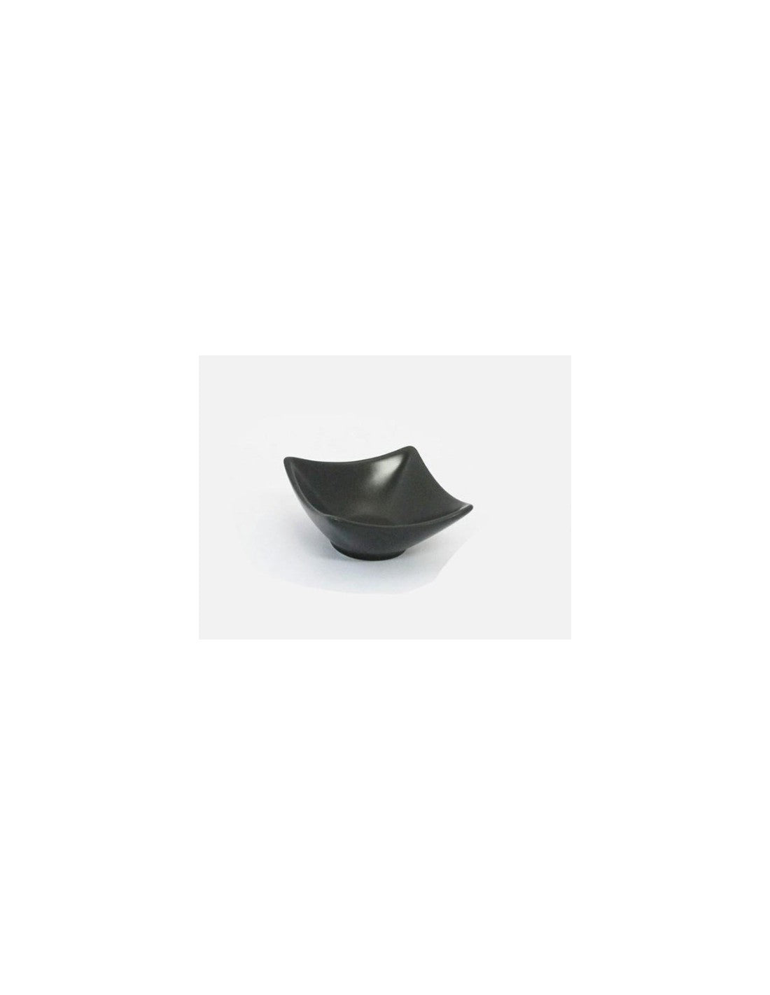 Cazuela Melamina Cuadrada Alta De 6 Cm Negra