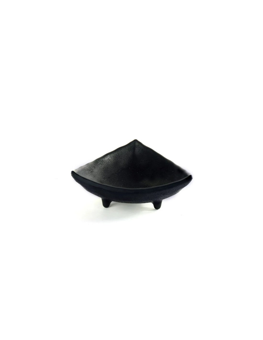 Cazuela Melamina Triangular Negra De 10 Cm