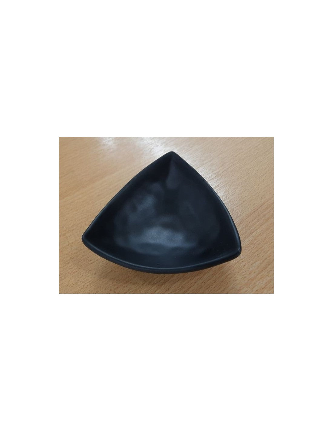 Cazuela Melamina Triangular Negra De 10 Cm