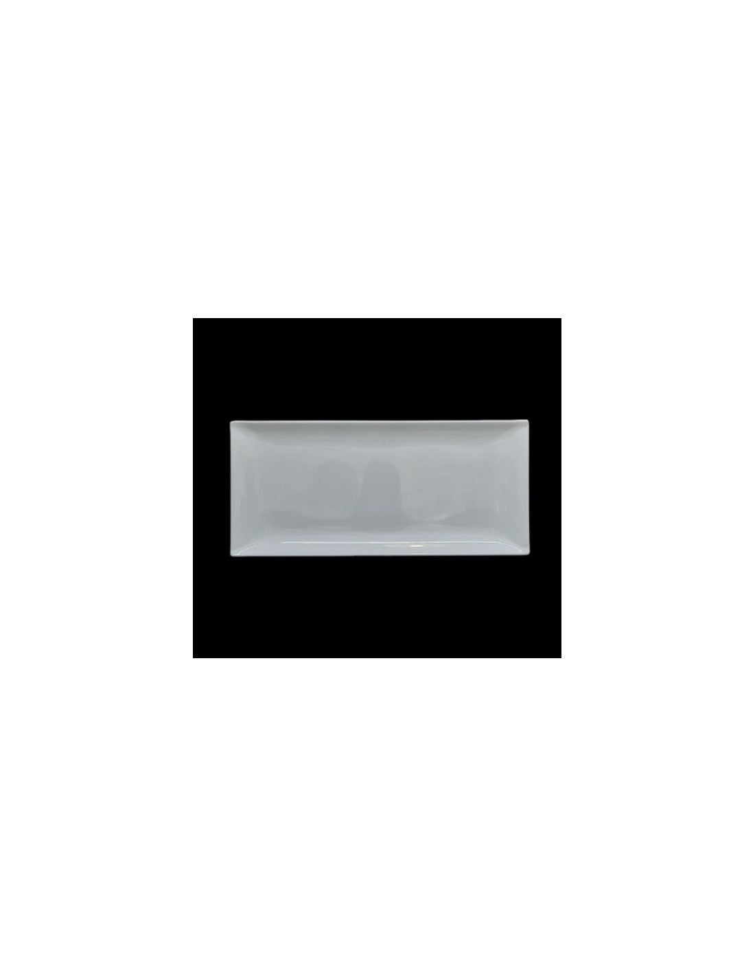 Fuente Melamina Rect.de 36,5 X 16,5 Cm Blanca