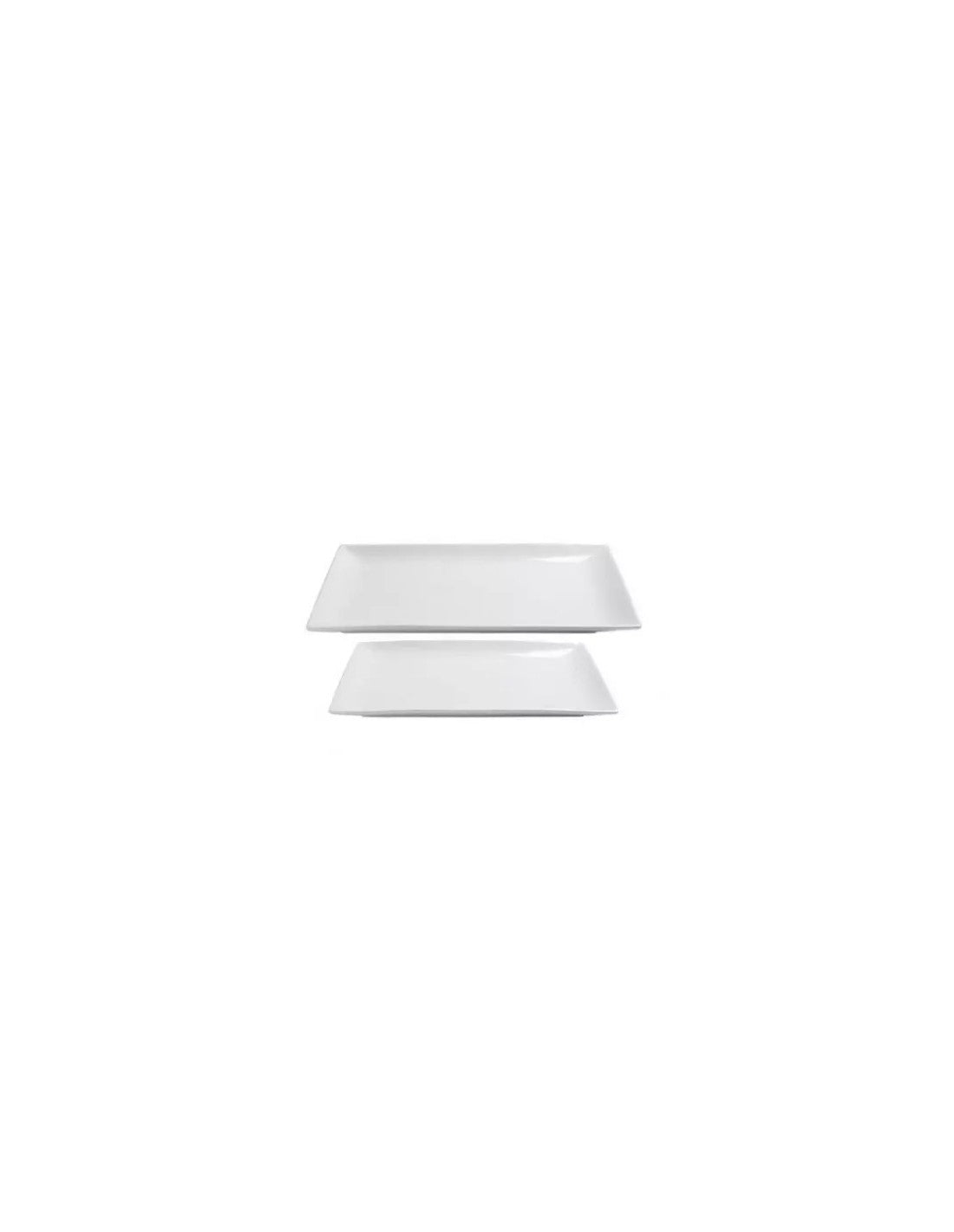 Fuente Melamina Rect.de 36,5 X 16,5 Cm Blanca
