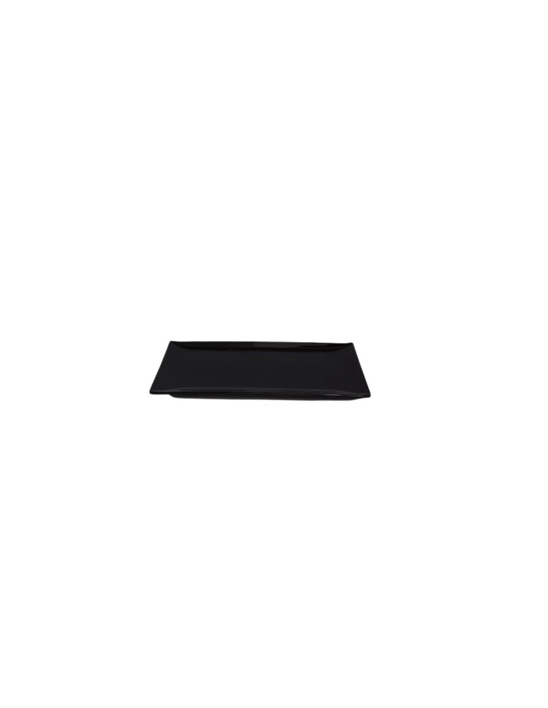 Fuente Melamina Rect.de 36,5 X 16,5 Cm Negra
