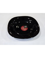 Plato Cuadrado Negro Hondo Vidrio De 22,5 Cm