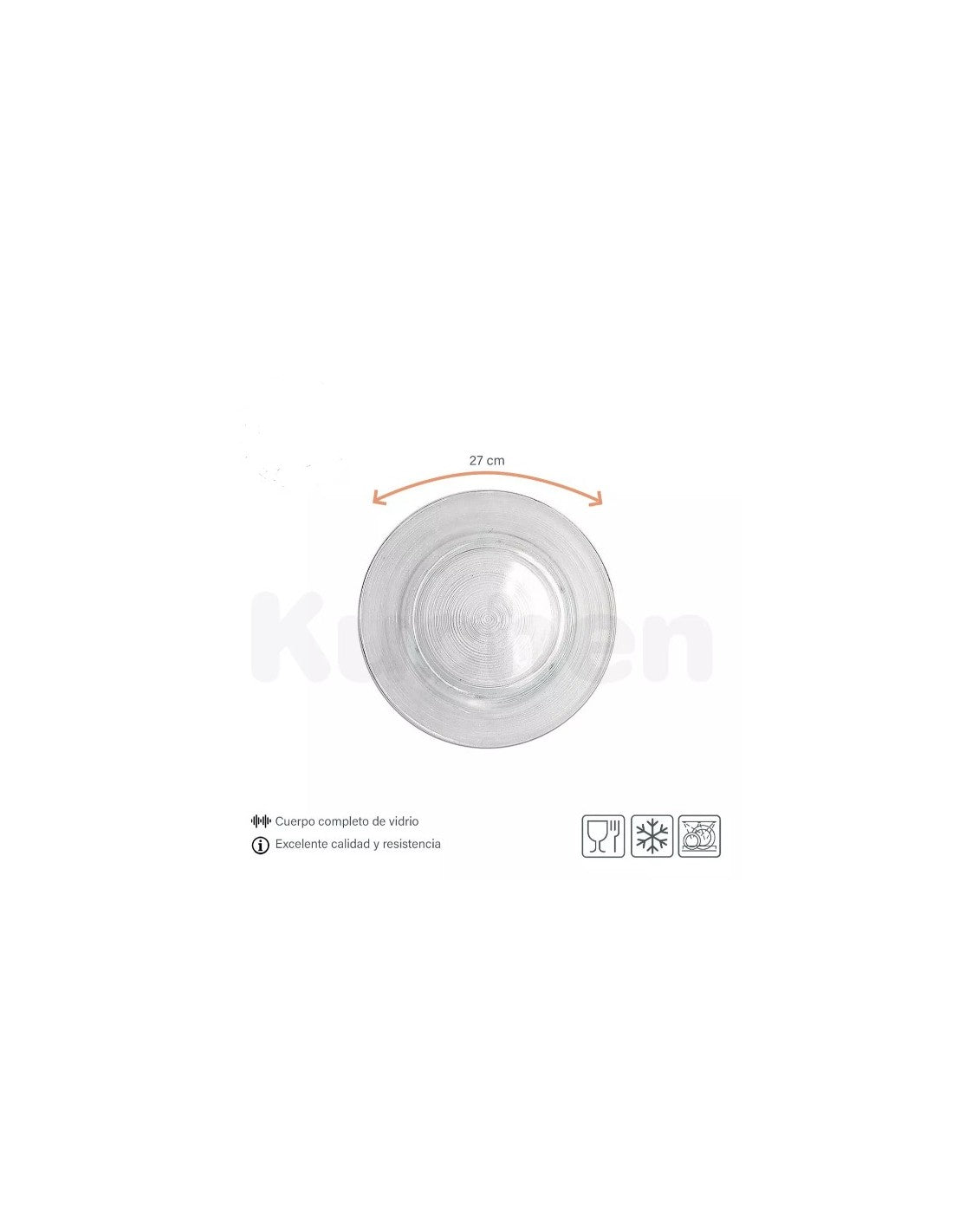 Plato Durax Playo Milano 27 Cm