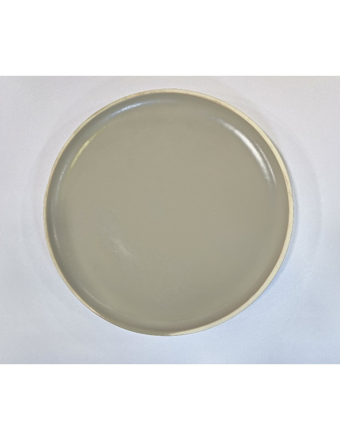 Plato Gres Playo Gris 27 Cm