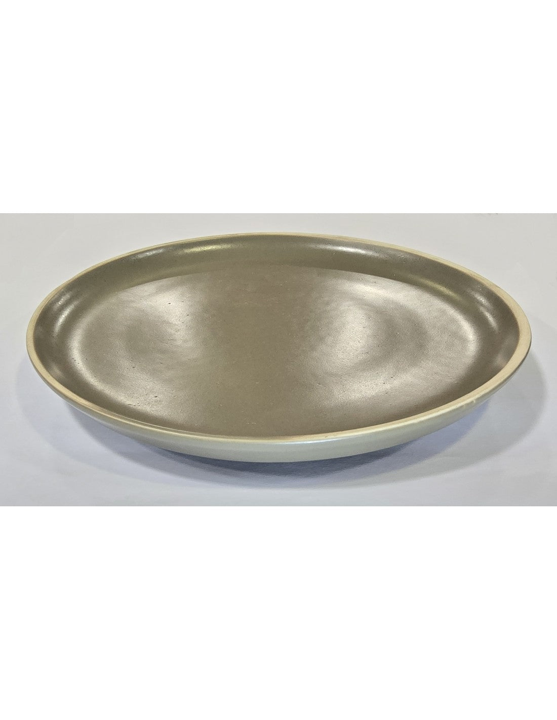 Plato Gres Playo Gris 27 Cm