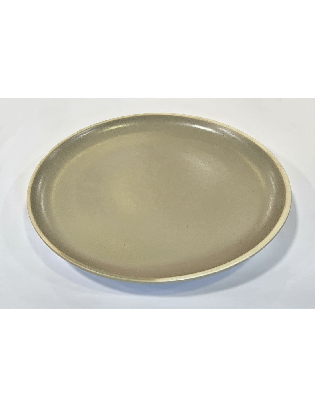 Plato Gres Postre Gris 20 Cm