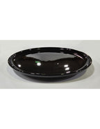 Plato Postre Negro De 20 Cm Oslo