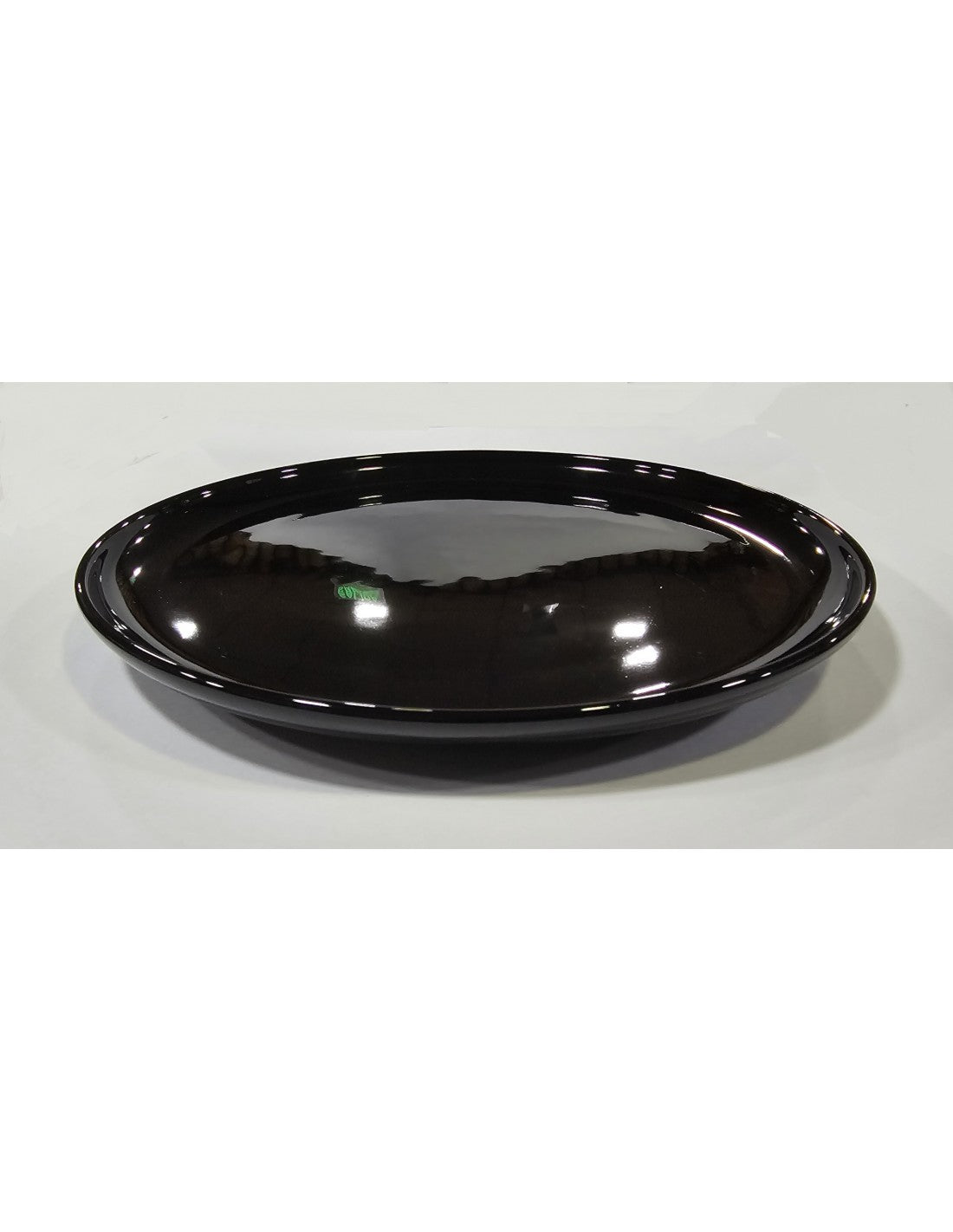 Plato Postre Negro De 20 Cm Oslo