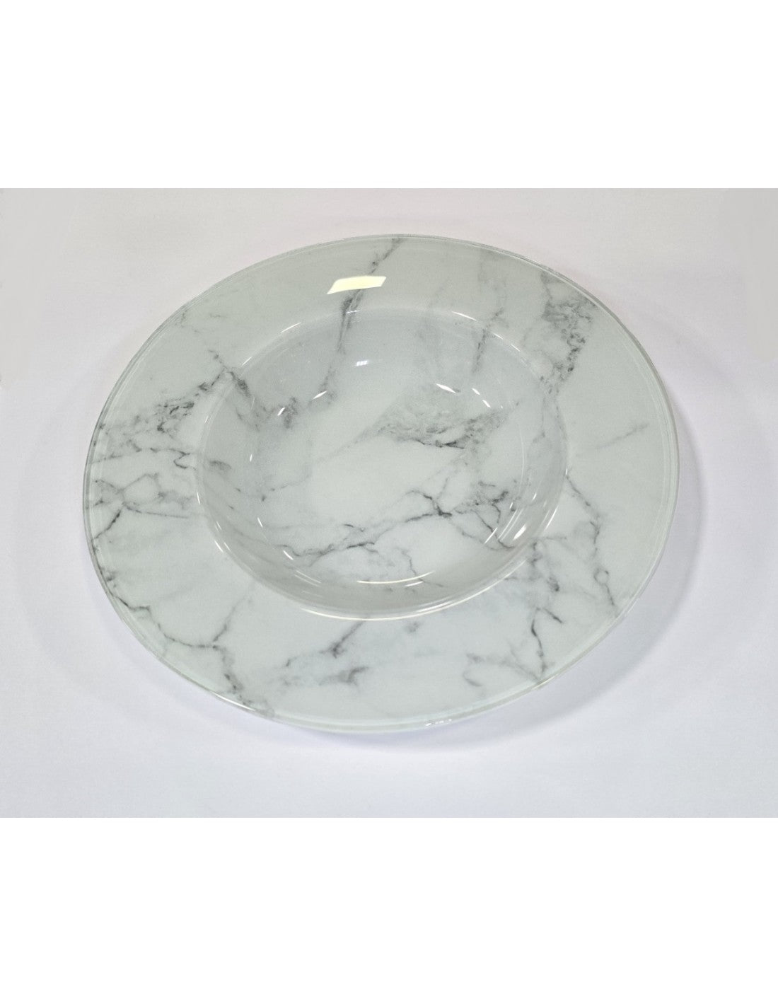 Plato Vidrio Hondo De 28 Cm Carrara 500 Cc