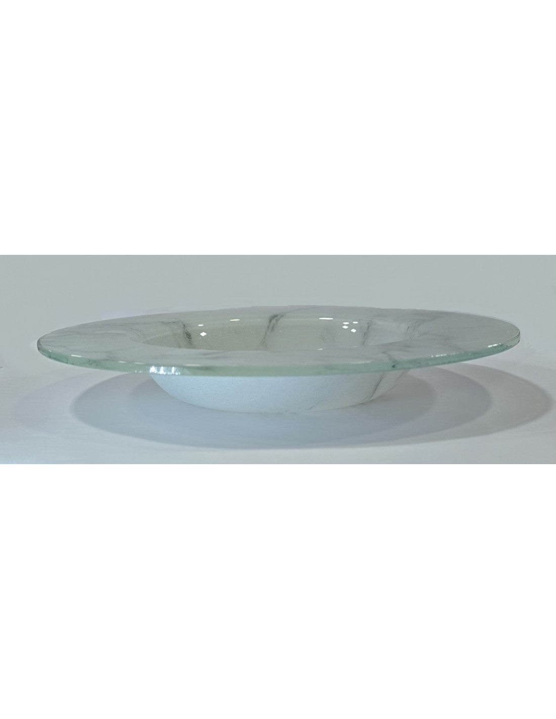 Plato Vidrio Hondo De 28 Cm Carrara 500 Cc