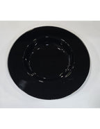 Plato Vidrio Hondo De 28 Cm Negro 500 Cc