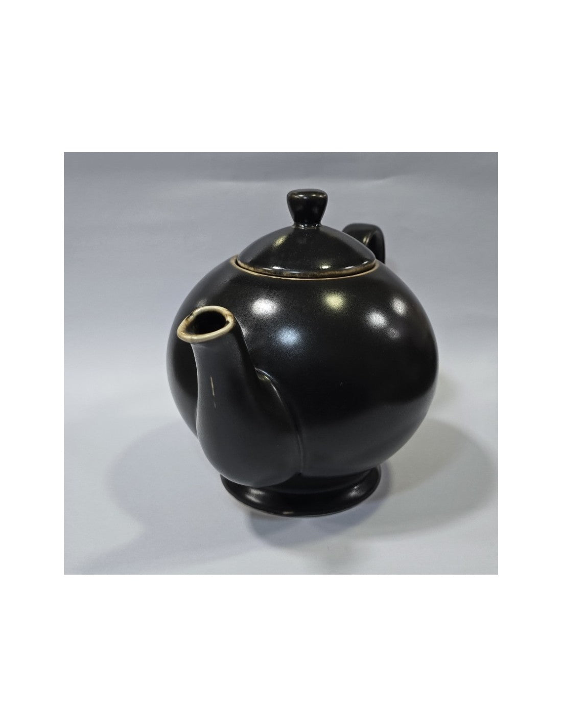 Tetera Porcelana Marron De 1200 Cc