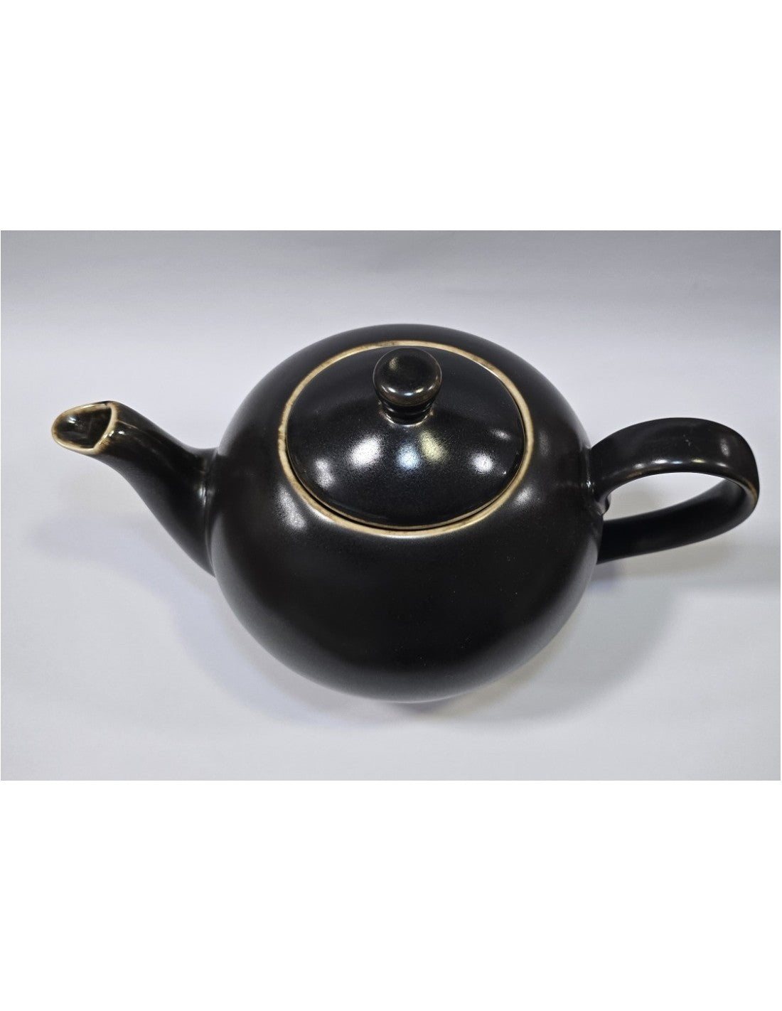 Tetera Porcelana Marron De 1200 Cc