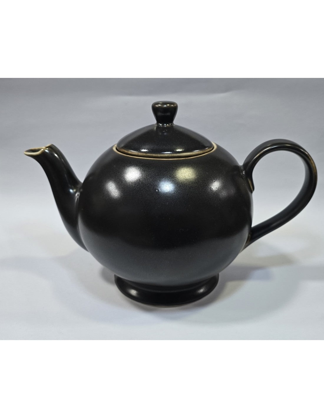 Tetera Porcelana Marron De 1200 Cc