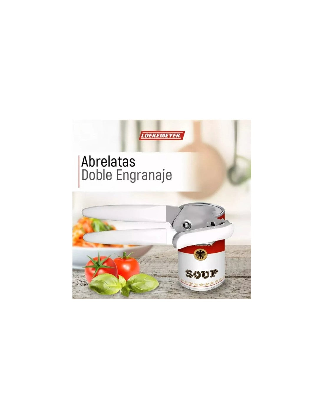 Abrelata Mariposa Doble Engranaje