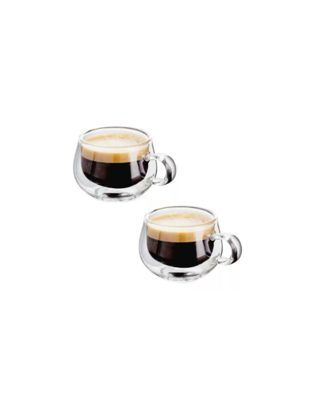 Taza Doble Vidrio Baja De 150 Cc