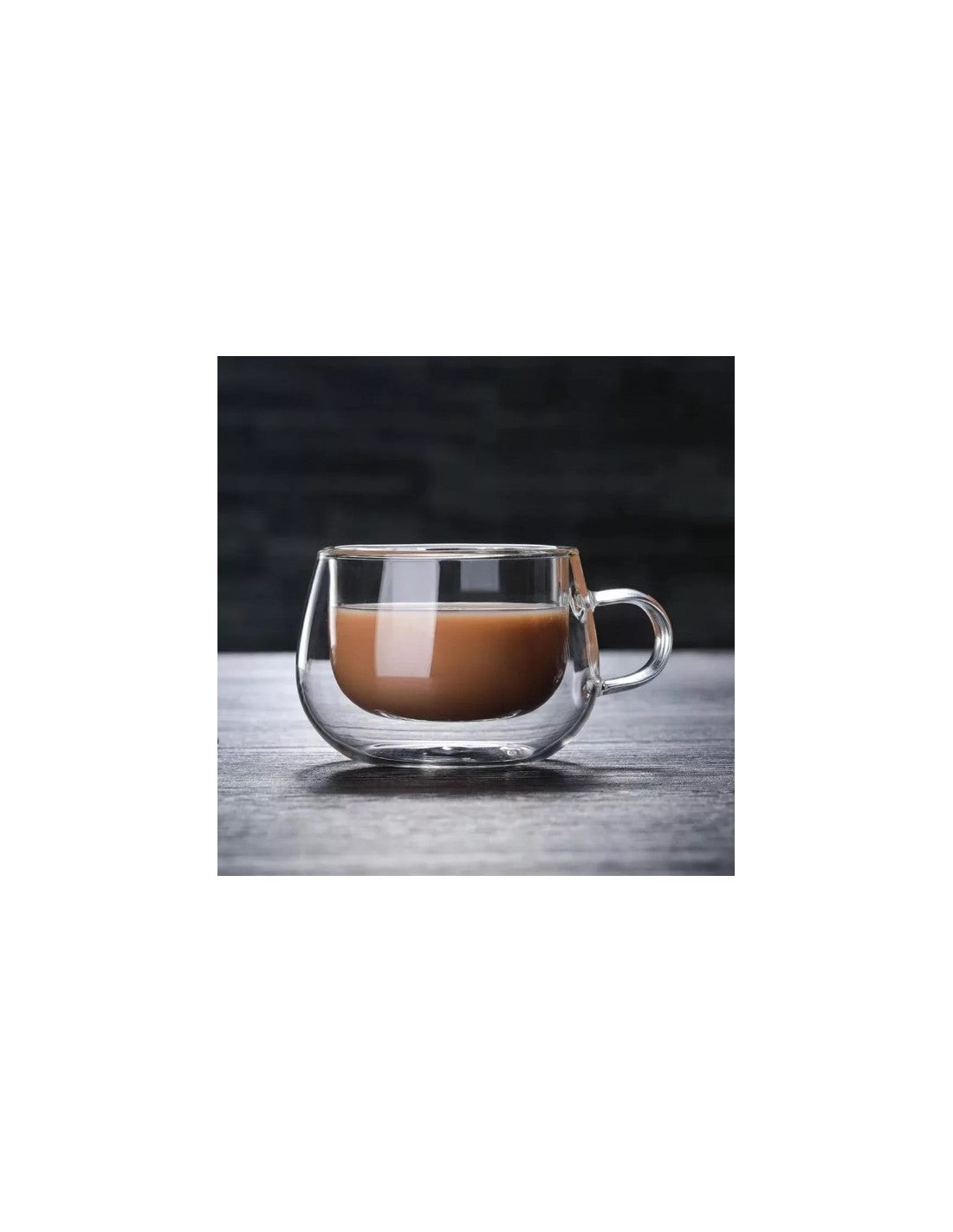 Taza Doble Vidrio Baja De 150 Cc