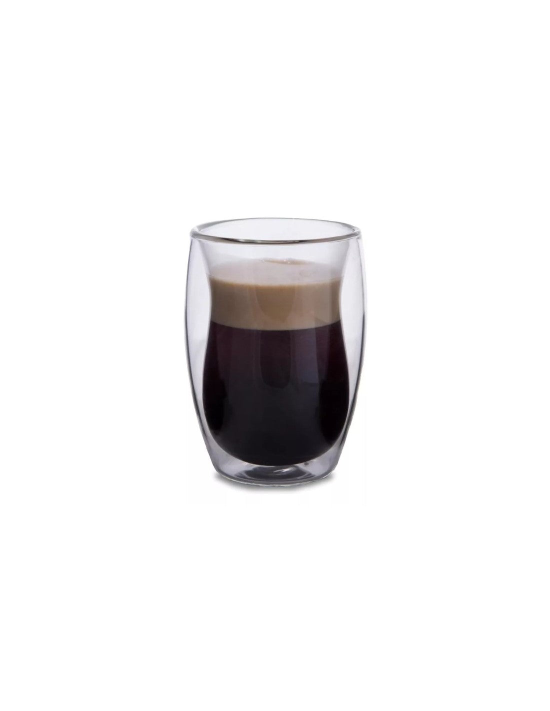 Vaso Doble Vidrio Bombe C/forma 80 Cc
