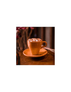 Jarrito Cafe C/plato De 180 Cc Naranja "oferta"