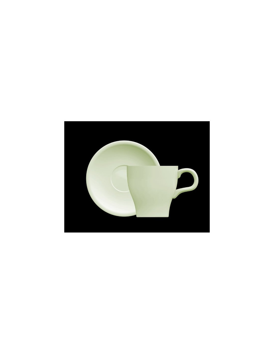 Jarrito Cafe C/plato De 180 Cc Verde "oferta"
