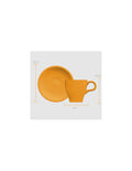 Pocillo Cafe C/plato De 80 Cc Amarillo "oferta"